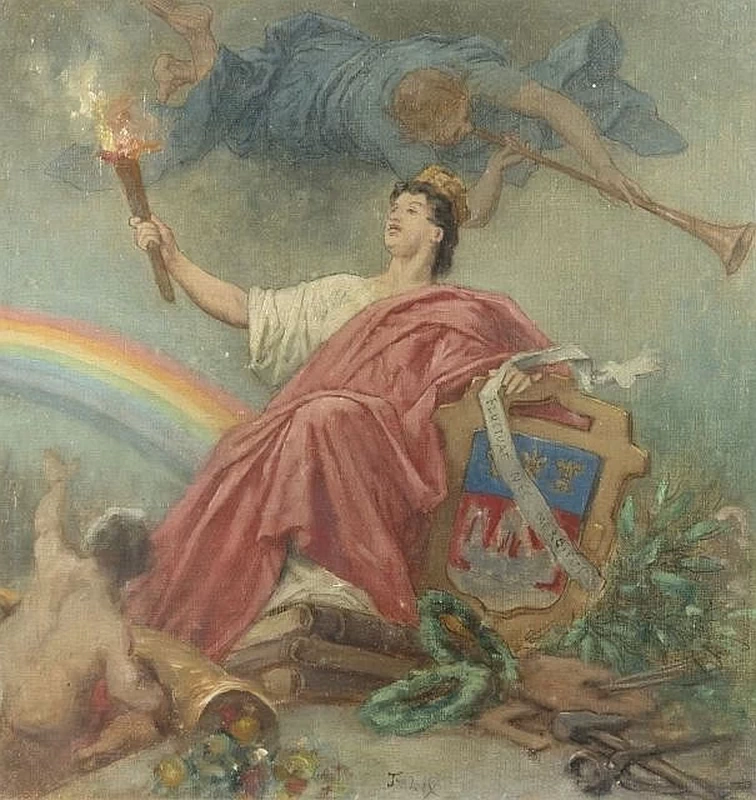 Frederic Theodore Lix - allegoria relativa alla Città di Parigi e alla Costituzione dei diritti dell'uomo e del cittadino 2